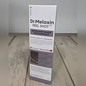 Dr. Melaxin Peel Shot Glow Black Rice Peeling Ampoule - New In Box